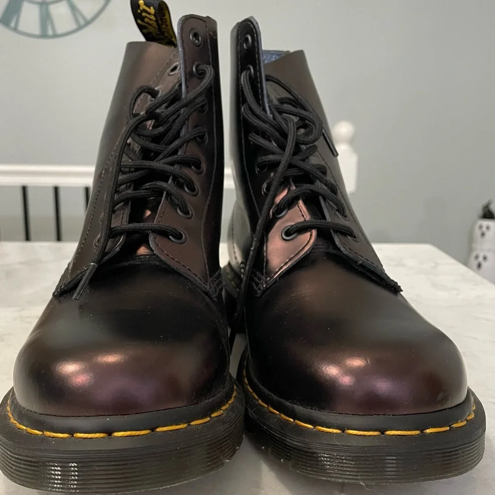 Dr. Martens 1460 Pascal Chroma Metallic Leather Boots - Picture 2 of 7